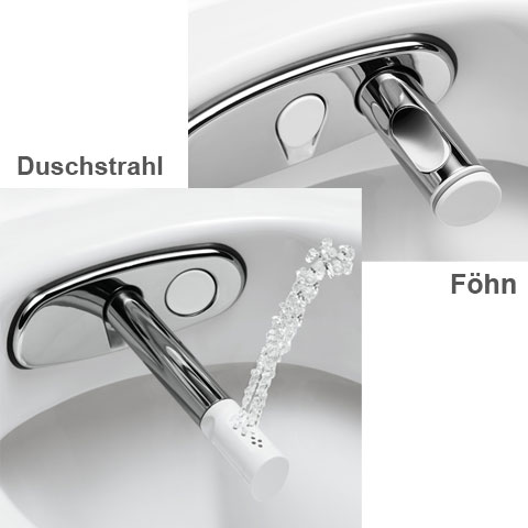 Geberit Aquaclean Dusche und Föhn